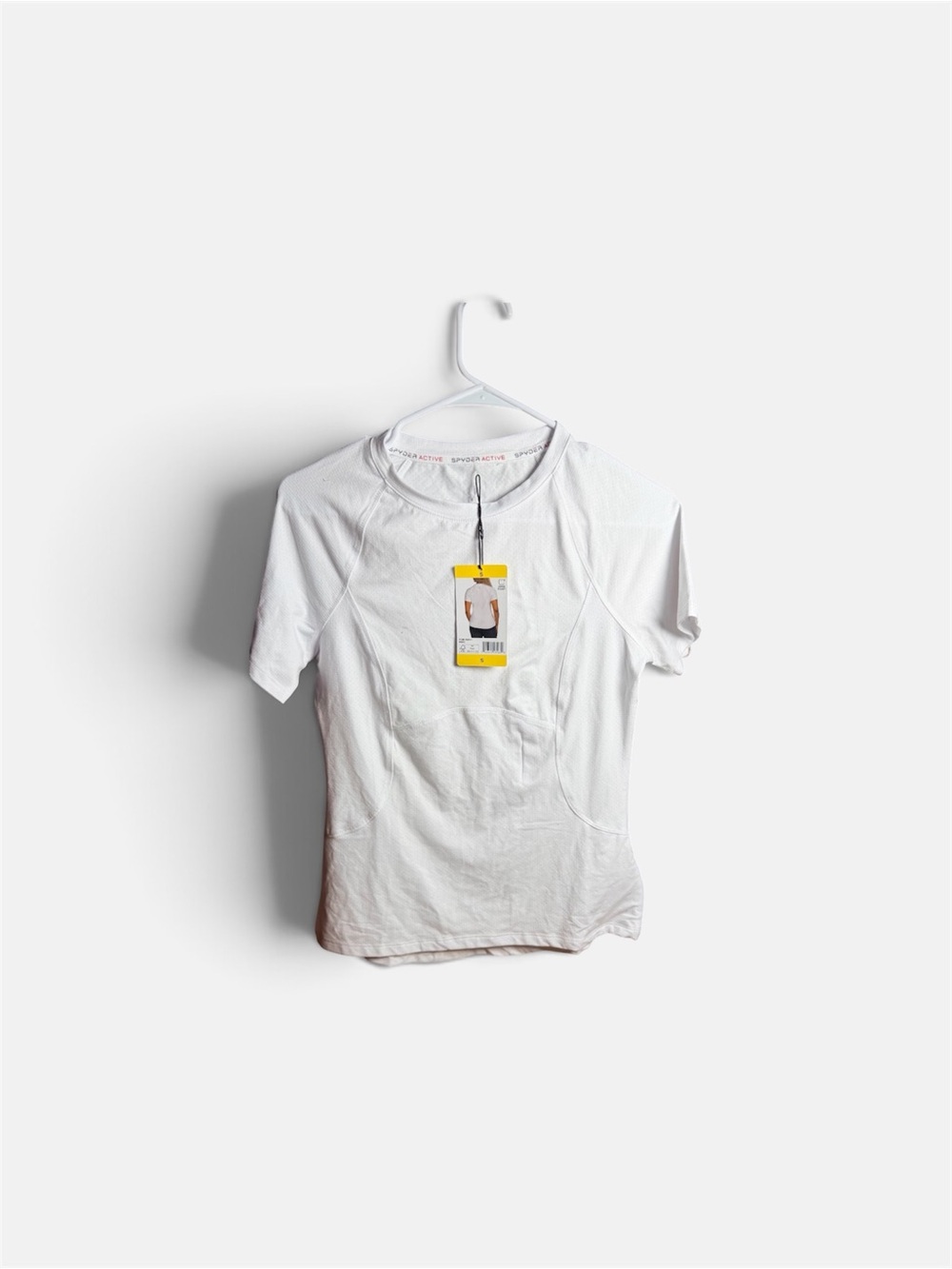 Spyder White Short Sleeve Athletic Top